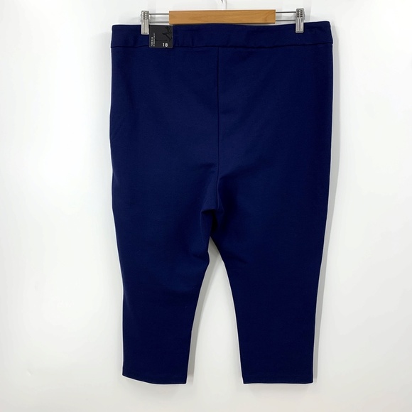 Torrid Retro Bue Sailor Ponte Knit Cropped Pants Sz 18 - Picture 2 of 12